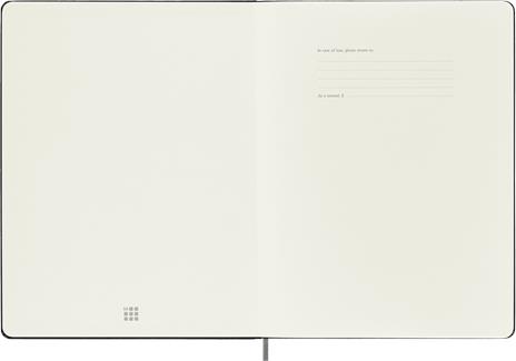 Taccuino Moleskine Smart, XL, a righe, nero - 19 x 25 cm - 2