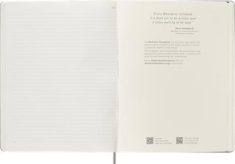 Taccuino Moleskine Smart, XL, a righe, nero - 19 x 25 cm - 5