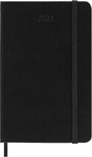 Agenda giornaliera Moleskine 2023, 12 mesi, Pocket, copertina rigida, Nero - 9 x 14 cm