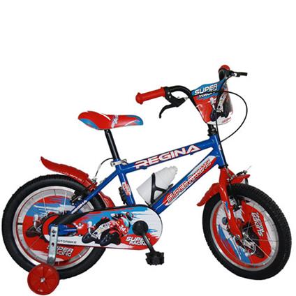 Bicicletta bici bambino Regina Super Racing 16 pollici. Biciclette per bambini con rotelle