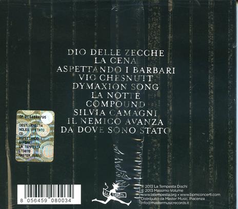Aspettando i Barbari - CD Audio di Massimo Volume - 2