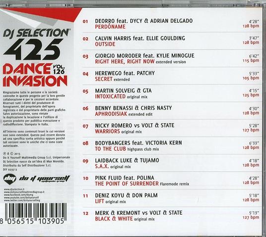 Dj Selection 425 - CD Audio - 2