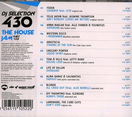 DJ Selection 430: The House Jam vol.132 - CD Audio - 2