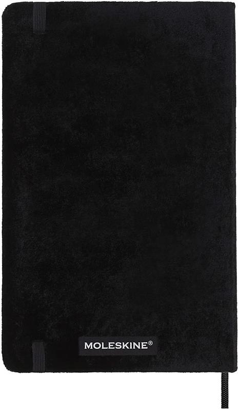 Taccuino Moleskine velvet large a righe nero box - 2