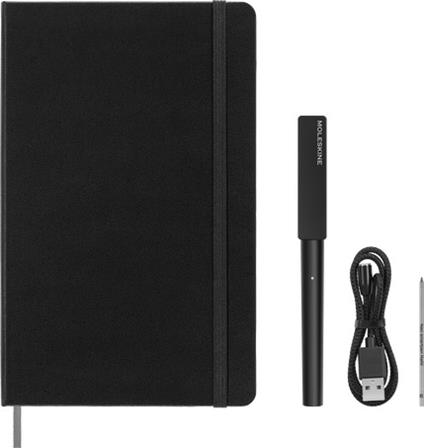 Smart Writing Set Moleskine. Smart Pen 3 + Smart Notebook Large, a righe, nero - 13 x 21 cm