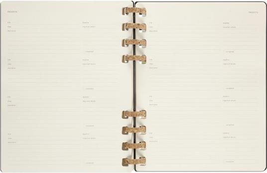 Agenda accademica spiralata Moleskine 2022-2023, 12 mesi, XL, Remake Midnight - 20,4 x 25,2 cm - 13