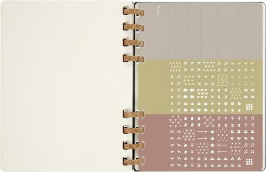 Agenda accademica spiralata Moleskine 2022-2023, 12 mesi, XL, Remake Midnight - 20,4 x 25,2 cm - 15