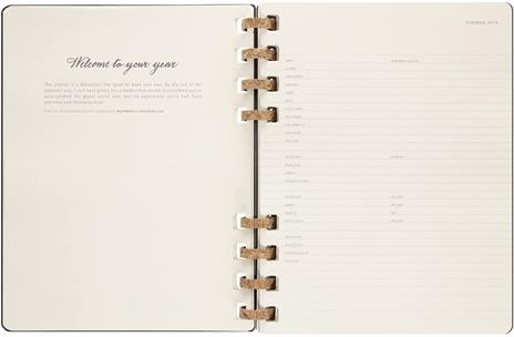 Agenda accademica spiralata Moleskine 2022-2023, 12 mesi, XL, Remake Midnight - 20,4 x 25,2 cm - 6