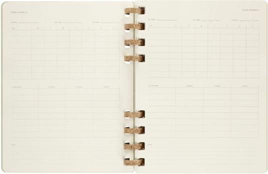 Agenda accademica spiralata Moleskine 2022-2023, 12 mesi, XL, Crush Kiwi - 20,4 x 25,2 cm - 6