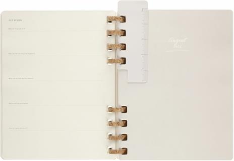 Agenda accademica spiralata Moleskine 2022-2023, 12 mesi, XL, Remake Oyster - 20,4 x 25,2 cm - 8