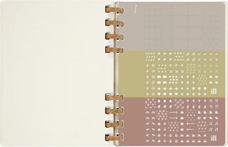 Agenda accademica spiralata Moleskine 2022-2023, 12 mesi, XL, Remake Sand - 20,4 x 25,2 cm - 15