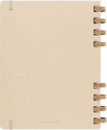 Agenda accademica spiralata Moleskine 2022-2023, 12 mesi, XL, Remake Sand - 20,4 x 25,2 cm - 17