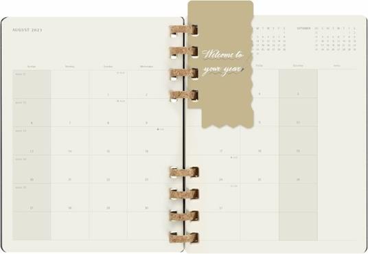 Agenda spiralata Moleskine 2023, 12 mesi, XL, Remake Midnight - 20,4 x 25,2 cm - 11