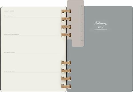 Agenda spiralata Moleskine 2023, 12 mesi, XL, Remake Midnight - 20,4 x 25,2 cm - 9