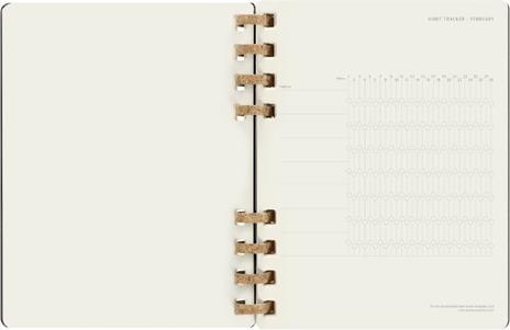 Agenda spiralata Moleskine 2023, 12 mesi, XL, Remake Midnight - 20,4 x 25,2 cm - 10