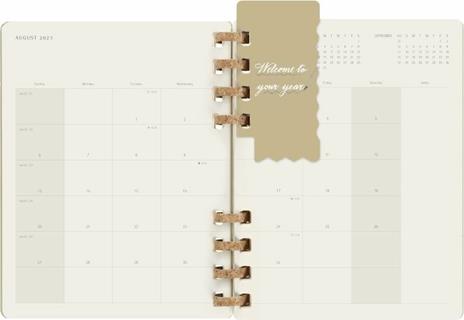 Agenda spiralata Moleskine 2023, 12 mesi, XL, Crush Olive - 20,4 x 25,2 cm - 11