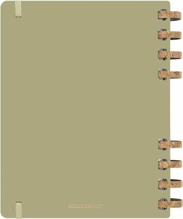 Agenda spiralata Moleskine 2023, 12 mesi, XL, Crush Olive - 20,4 x 25,2 cm - 17