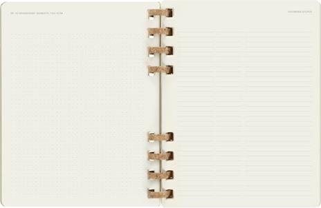 Agenda spiralata Moleskine 2023, 12 mesi, XL, Crush Olive - 20,4 x 25,2 cm - 6