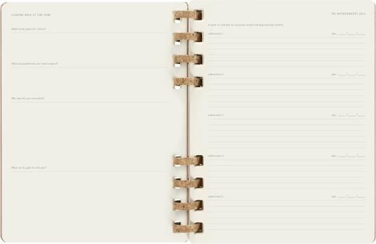 Agenda spiralata Moleskine 2023, 12 mesi, XL, Crush Almond - 20,4 x 25,2 cm - 13