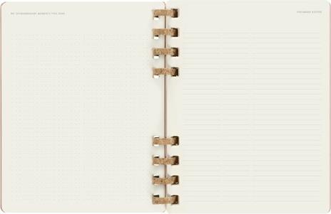 Agenda spiralata Moleskine 2023, 12 mesi, XL, Crush Almond - 20,4 x 25,2 cm - 6