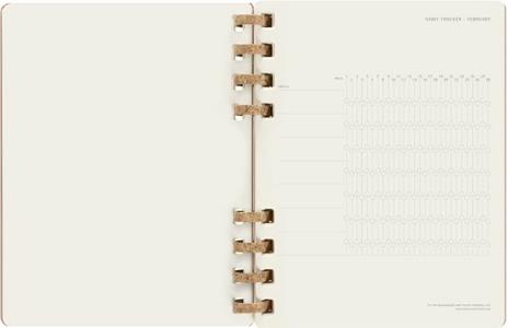 Agenda spiralata Moleskine 2023, 12 mesi, XL, Crush Almond - 20,4 x 25,2 cm - 10