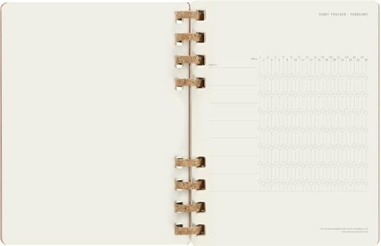 Agenda spiralata Moleskine 2023, 12 mesi, XL, Crush Almond - 20,4 x 25,2 cm - 10