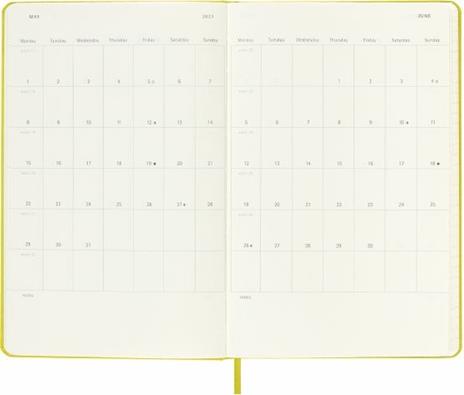 Agenda giornaliera Moleskine 2023, 12 mesi, Pocket, copertina rigida, Rosso  scarlatto - 9 x 14 cm - Moleskine - Cartoleria e scuola