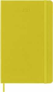 Cartoleria Agenda settimanale Moleskine 2023, 12 mesi, Large, copertina rigida, con spazio per note, giallo paglia - 13 x 21 cm Moleskine