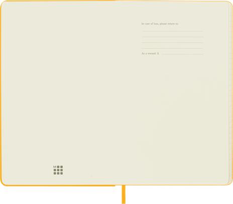 Taccuino Moleskine, a righe, Large, copertina rigida - Arancione giallo - 2