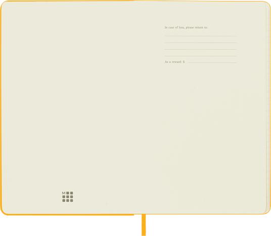 Taccuino Moleskine, a righe, Large, copertina rigida - Arancione giallo - 2