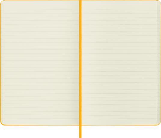 Taccuino Moleskine, a righe, Large, copertina rigida - Arancione giallo - 4