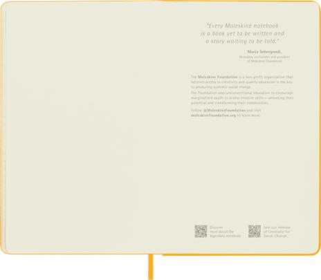 Taccuino Moleskine, a righe, Large, copertina rigida - Arancione giallo - 5