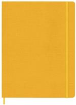 Taccuino Moleskine, a righe, XL, copertina rigida - Arancione giallo