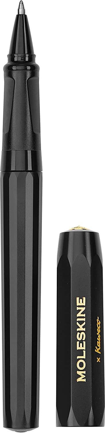 Moleskine x Kaveco, Penna a Sfera Ricaricabile in Plastica ABS Ricaricabile con 1,0 mm di Inchiostro Blu Incluso, Nero - 3