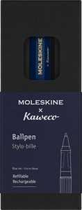 Cartoleria Moleskine x Kaweco, Penna a Sfera Ricaricabile in Plastica ABS Ricaricabile con 1,0 mm di Inchiostro Blu Incluso, Blu Moleskine