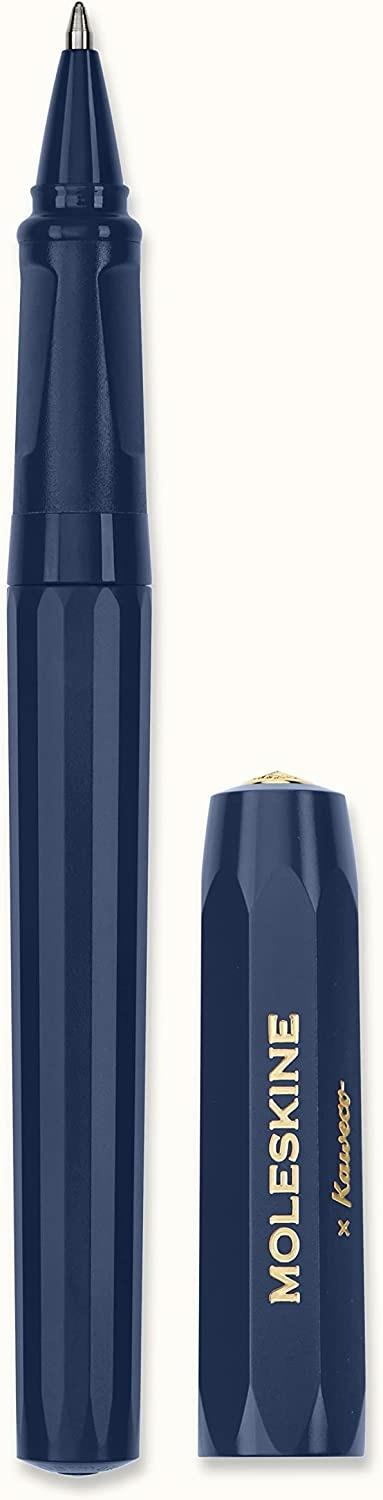 Moleskine x Kaweco, Penna a Sfera Ricaricabile in Plastica ABS Ricaricabile con 1,0 mm di Inchiostro Blu Incluso, Blu - 2