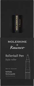 Cartoleria Moleskine x Kaweco, Penna Roller Ricaricabile in Plastica ABS Ricaricabile con 0,7 mm di Inchiostro Nero Incluso Colore Nero Moleskine