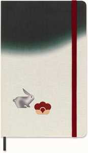 Cartoleria Year of the Rabbit. Taccuino Limited Edition by Minju Kimlarge, copertina rigida in tessuto, a righe Moleskine