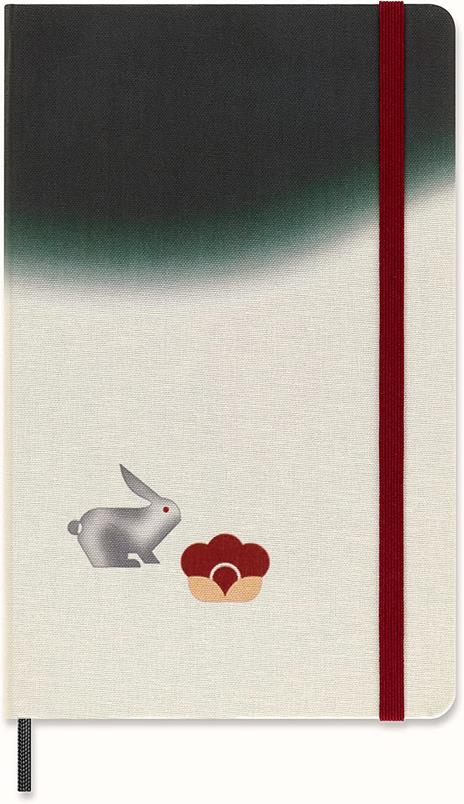Year of the Rabbit. Taccuino Limited Edition by Minju Kimlarge, copertina rigida in tessuto, a righe