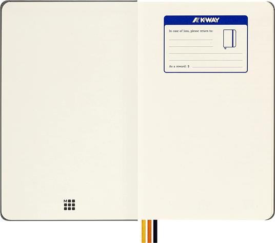 Taccuino Moleskine K-Way, a pagine bianche, verde, Large - 13 x 21 cm - 4