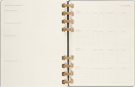 Planner accademico mensile orizzontale Moleskine 2024, 12 mesi, XL, copertina rigida, Nero - 20,4 x 25,2 cm - 11