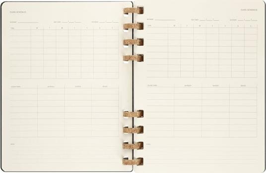 Planner accademico mensile orizzontale Moleskine 2024, 12 mesi, XL, copertina rigida, Nero - 20,4 x 25,2 cm - 5