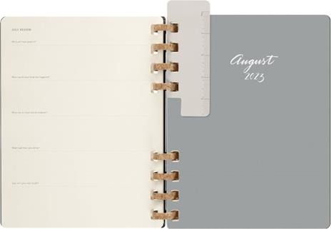 Planner accademico mensile orizzontale Moleskine 2024, 12 mesi, XL, copertina rigida, Nero - 20,4 x 25,2 cm - 7