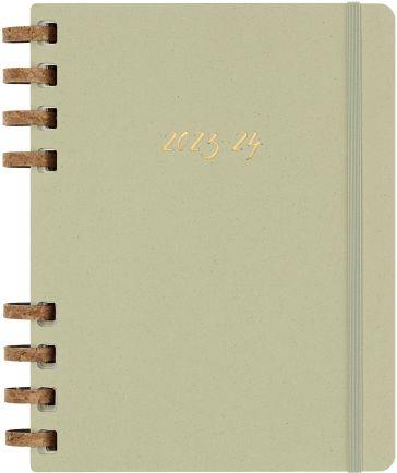 Planner accademico mensile orizzontale Moleskine 2024, 12 mesi, XL, copertina rigida, Kiwi - 20,4 x 25,2 cm