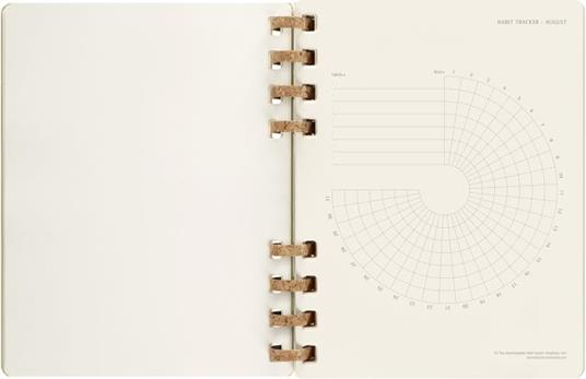 Planner accademico mensile orizzontale Moleskine 2024, 12 mesi, XL, copertina rigida, Kiwi - 20,4 x 25,2 cm - 8