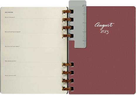 Planner accademico mensile orizzontale Moleskine 2024, 12 mesi, XL, copertina rigida, Mandorla - 20,4 x 25,2 cm - 7