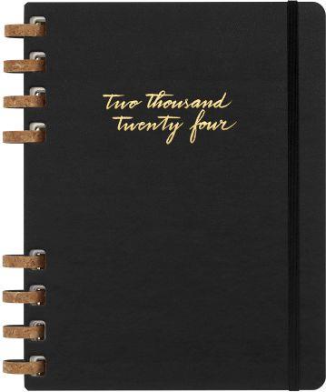 Planner Spiral mensile orizzontale Moleskine 2024, 12 mesi, XL, copertina rigida, Nero - 20, 4 x 25, 2 cm