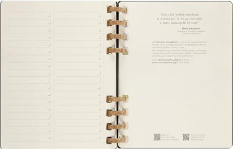 Planner Spiral mensile orizzontale Moleskine 2024, 12 mesi, XL, copertina rigida, Nero - 20, 4 x 25, 2 cm - 13