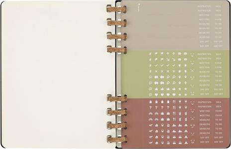 Planner Spiral mensile orizzontale Moleskine 2024, 12 mesi, XL, copertina rigida, Nero - 20, 4 x 25, 2 cm - 14