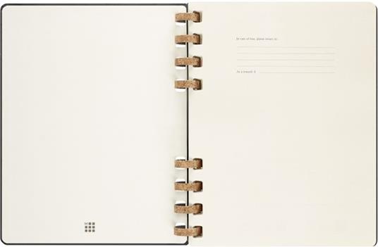 Planner Spiral mensile orizzontale Moleskine 2024, 12 mesi, XL, copertina rigida, Nero - 20, 4 x 25, 2 cm - 2